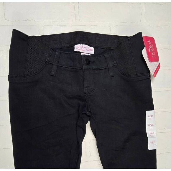 Isabel Maternity Black Side Panel Jeans 0/25 - Picture 3 of 3